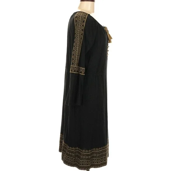 black and gold tunic dress Aslaug Tunic main image 0